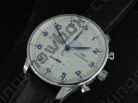 IWC Portuguese Chrono SS Wht/Blue A-7750 333