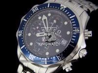 OMEGA 300M 2008 SEAMASTER SS ASIAN 7750 AUTOMATIC BLUE UPDATED 099