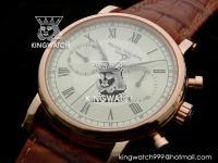 PATEK PHILIPPE PLATING ROSE GOLD MANUAL CHRONOGRAPH WHITE 067